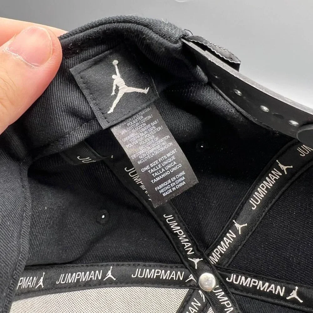 Air Jordan Hat Men‎ Black Retro Embroidered Logo Jumpman Snap Back Cap